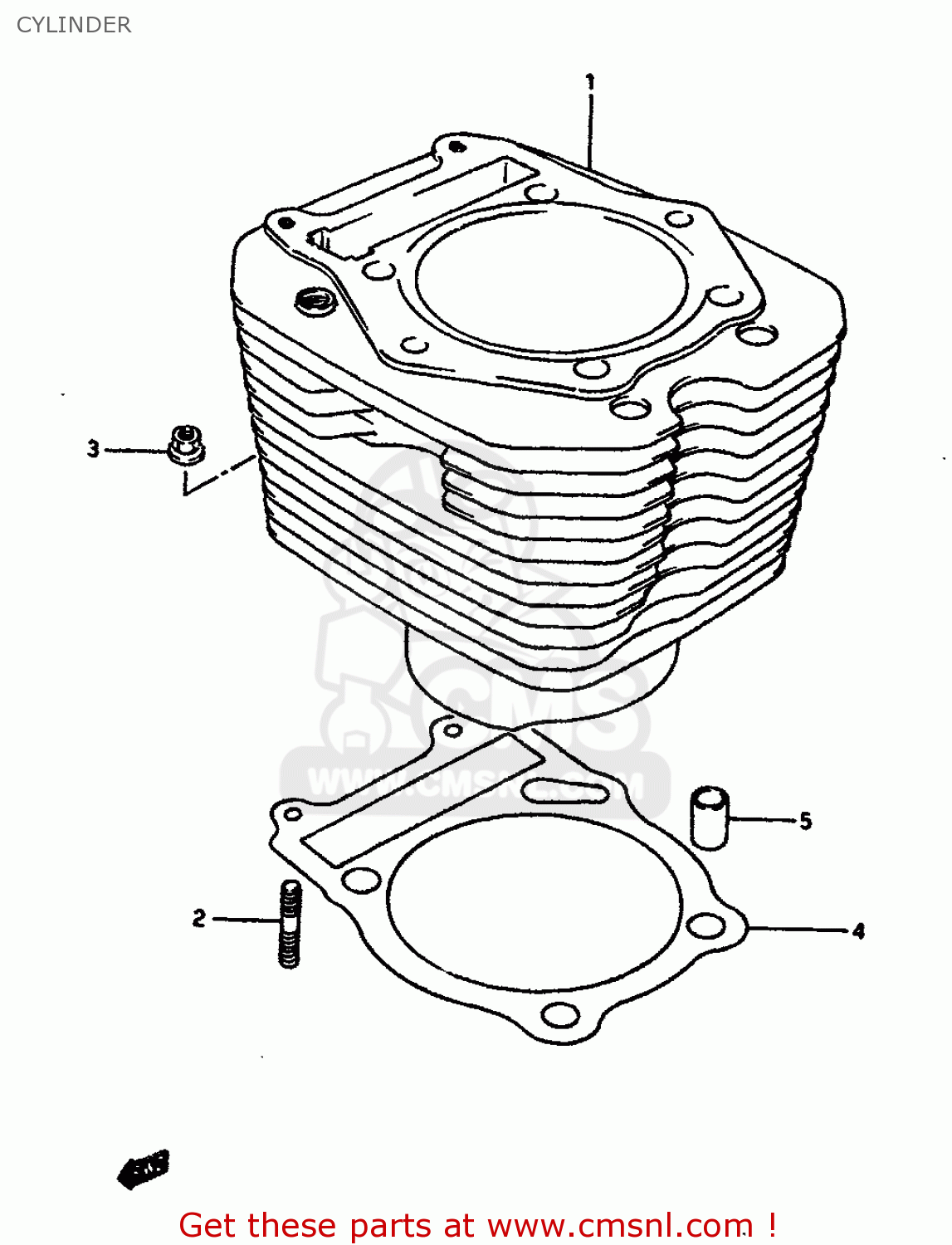 CYLINDER DR650RSU 1991 (M) GERMANY (E22)