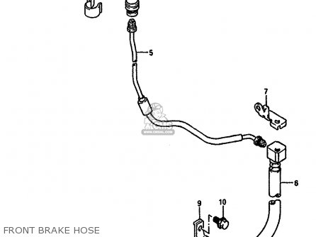 FRONT BRAKE HOSE - DR650RSU 1991 (M) GERMANY (E22)