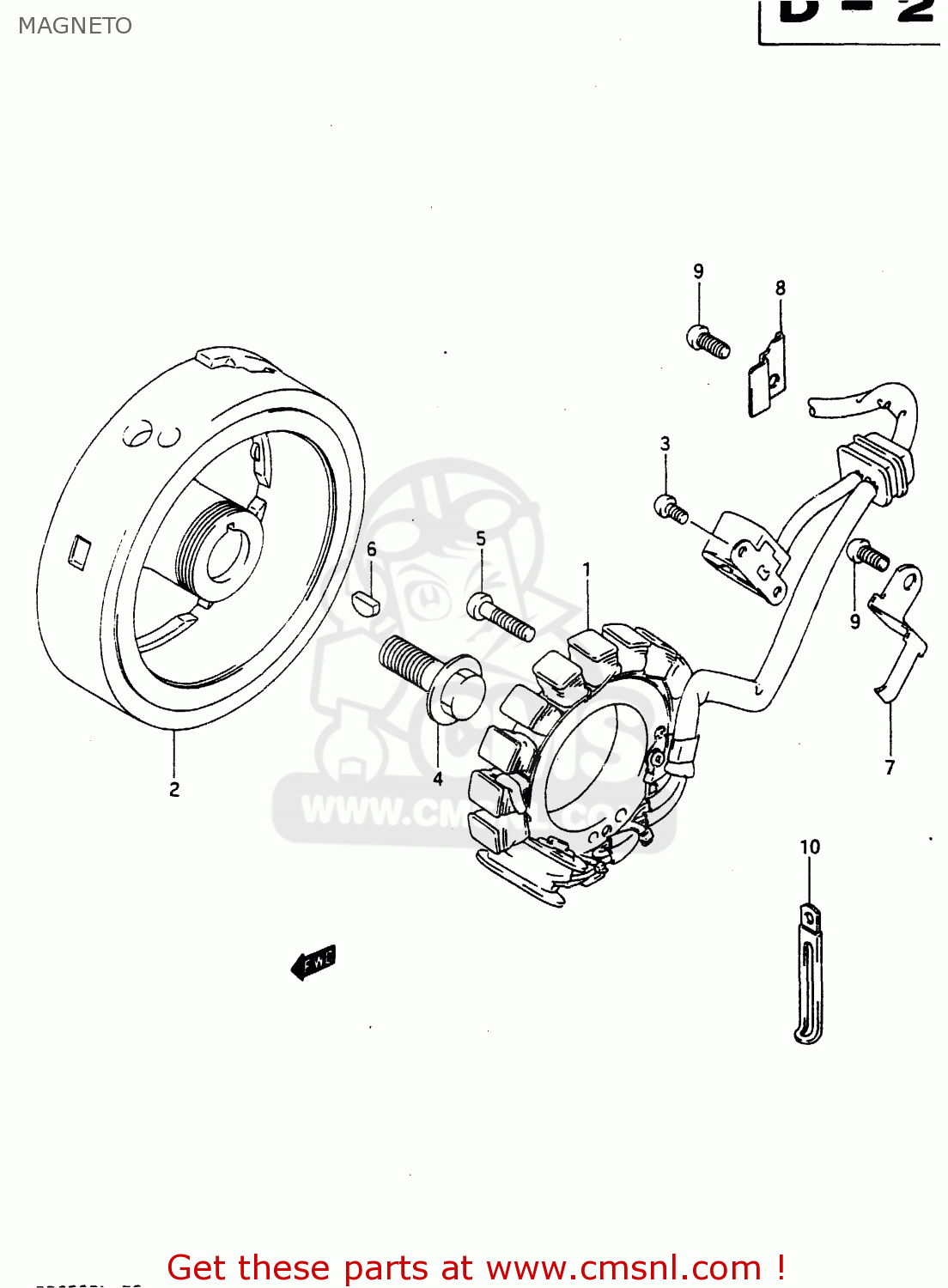 MAGNETO DR650RU 1990 (L) WGERMANY AUSTRALIA (E22 E24)