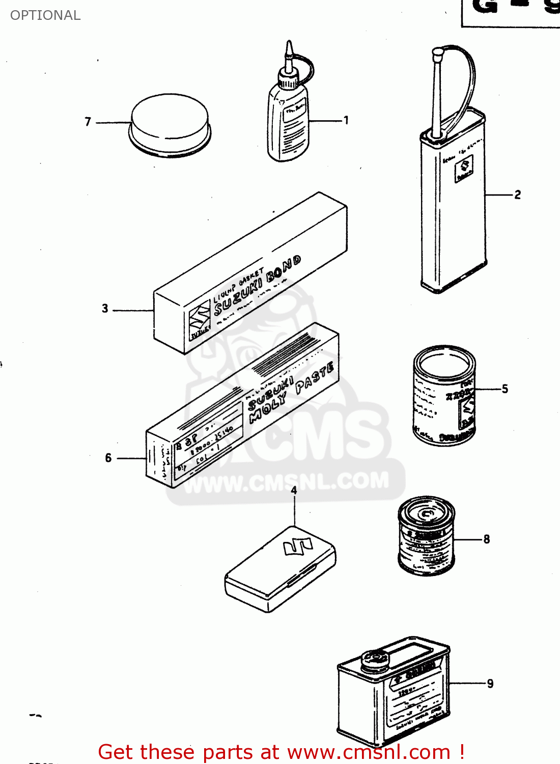 OPTIONAL DR650RU 1990 (L) WGERMANY AUSTRALIA (E22 E24)