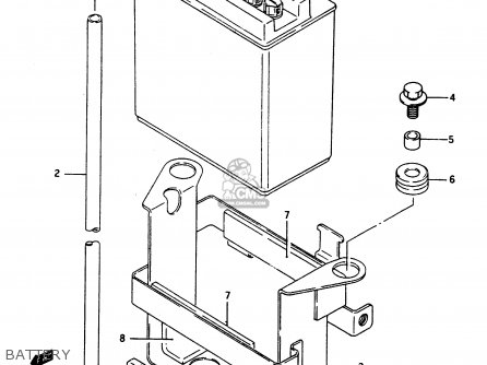 BATTERY - DR650RU 1990 (L) WGERMANY AUSTRALIA (E22 E24)