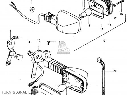 TURN SIGNAL LAMP - DR650RU 1990 (L) WGERMANY AUSTRALIA (E22 E24)