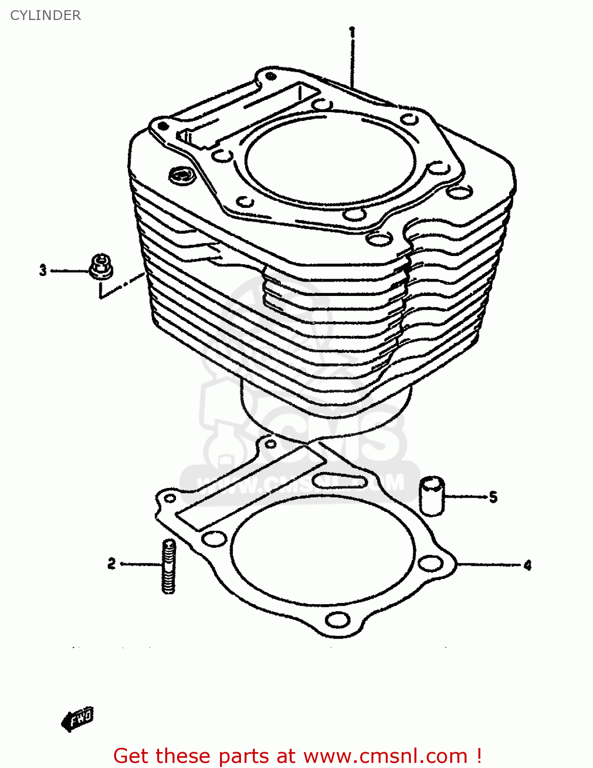 CYLINDER DR650RU 1992 (N) GERMANY (E22)