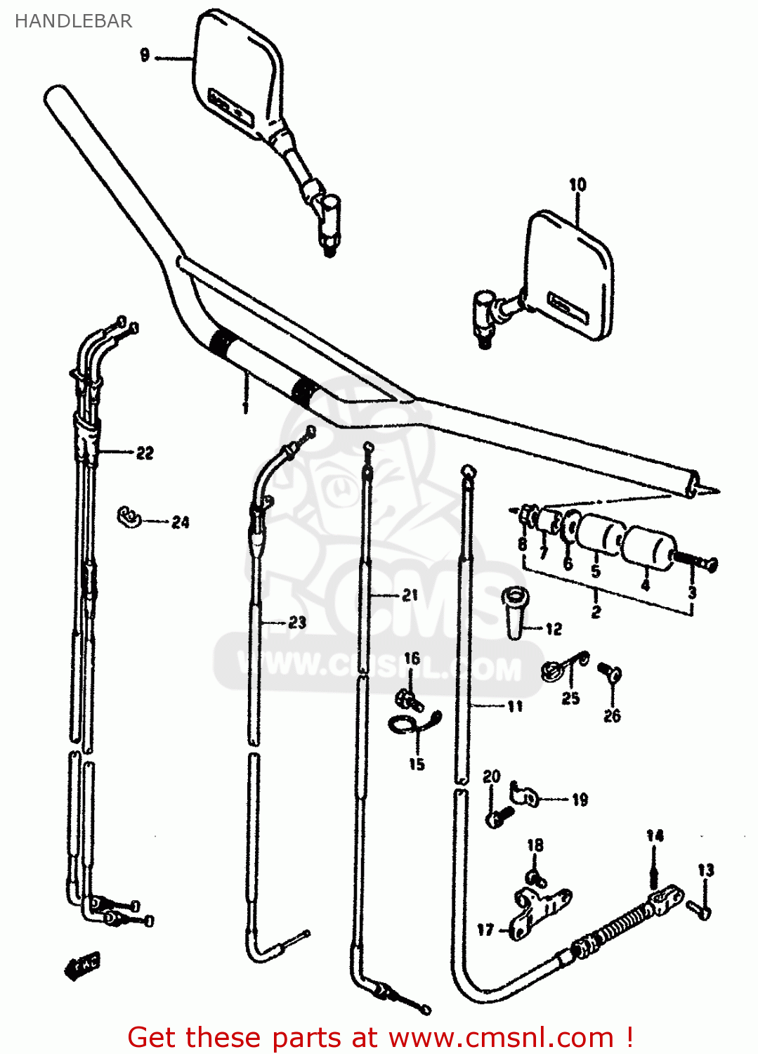 HANDLEBAR DR650RU 1992 (N) GERMANY (E22)