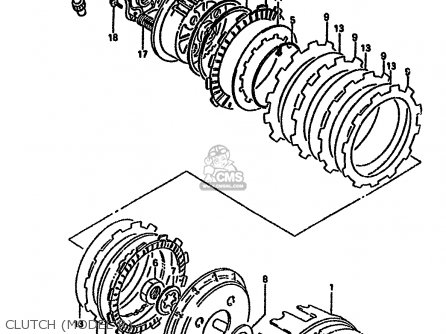 CLUTCH (MODEL R) - DR650RU 1992 (N) GERMANY (E22)