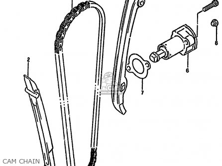 CAM CHAIN - DR650RU 1992 (N) GERMANY (E22)