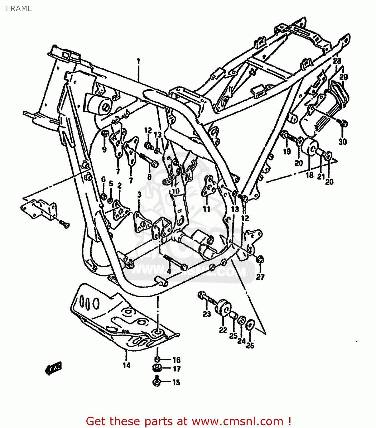 FRAME DR650RU 1994 (R) GERMANY (E22)