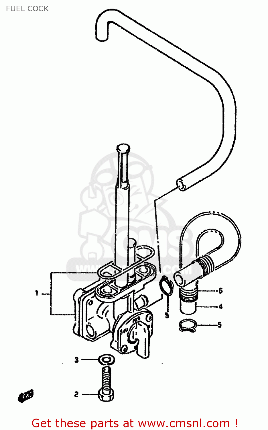 FUEL COCK DR650RU 1994 (R) GERMANY (E22)