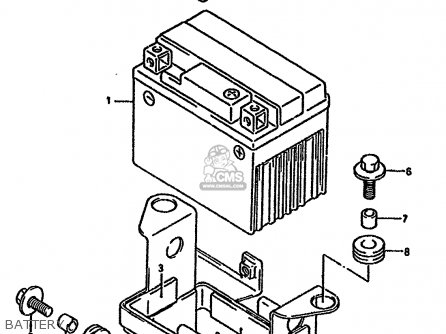 BATTERY - DR650RU 1994 (R) GERMANY (E22)