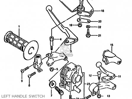 LEFT HANDLE SWITCH - DR650RU 1994 (R) GERMANY (E22)