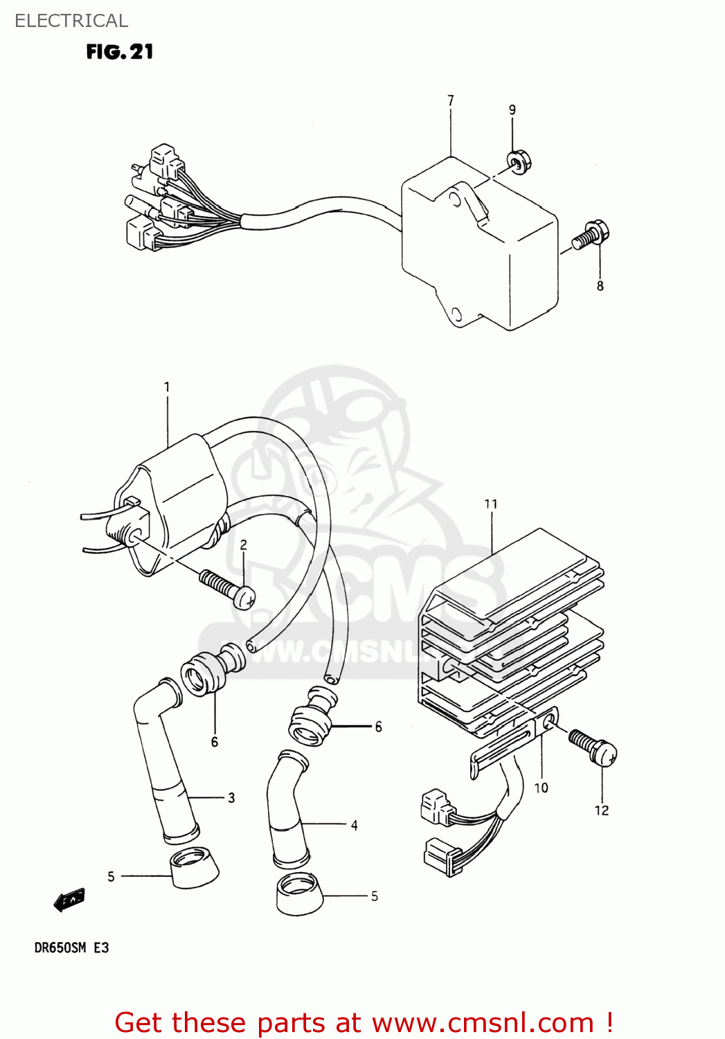 ELECTRICAL DR650S 1990 (L) USA (E03)
