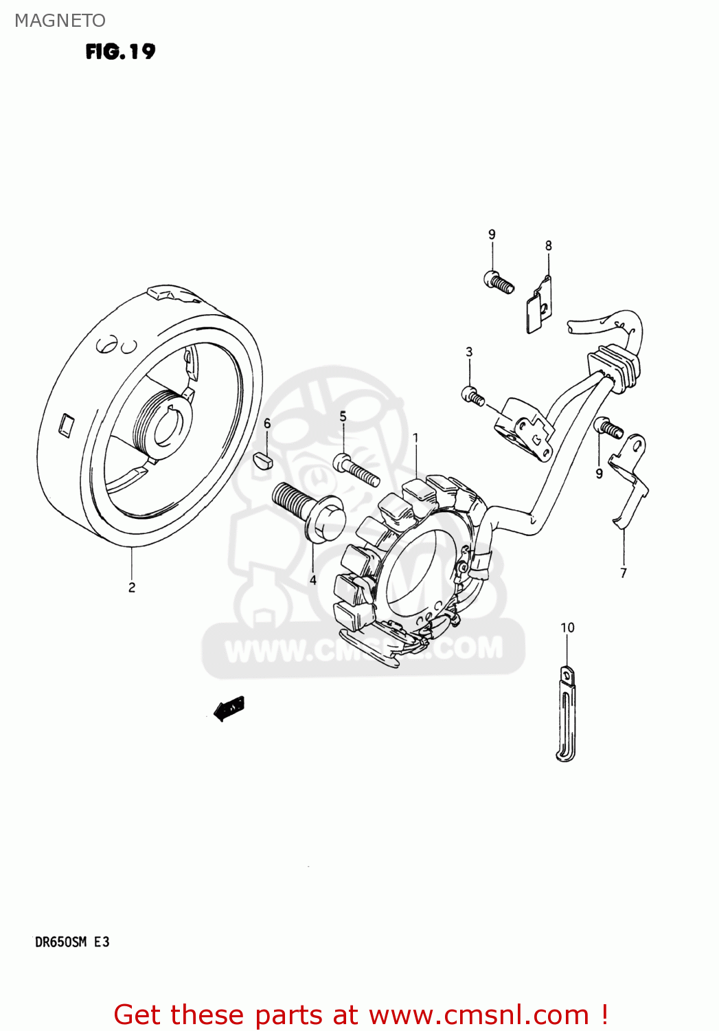 MAGNETO DR650S 1990 (L) USA (E03)