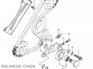 BALANCER CHAIN - DR650S 1990 (L) USA (E03)