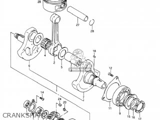 CRANKSHAFT - DR650S 1990 (L) USA (E03)