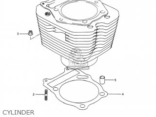 CYLINDER - DR650S 1990 (L) USA (E03)