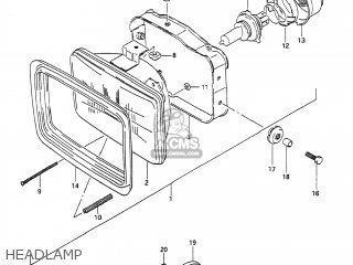 HEADLAMP - DR650S 1990 (L) USA (E03)