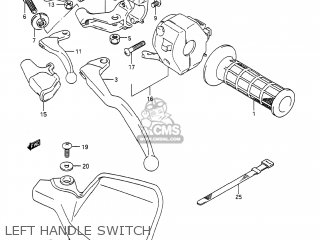 LEFT HANDLE SWITCH - DR650S 1990 (L) USA (E03)