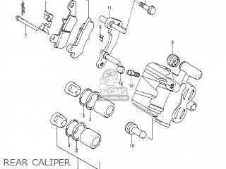 REAR CALIPER - DR650S 1990 (L) USA (E03)