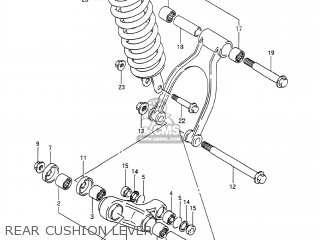 REAR CUSHION LEVER - DR650S 1990 (L) USA (E03)