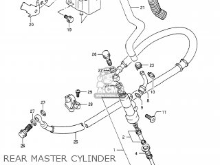 REAR MASTER CYLINDER - DR650S 1990 (L) USA (E03)