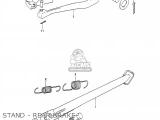 STAND - REAR BRAKE - DR650S 1990 (L) USA (E03)