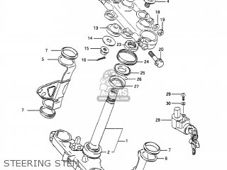 STEERING STEM - DR650S 1990 (L) USA (E03)