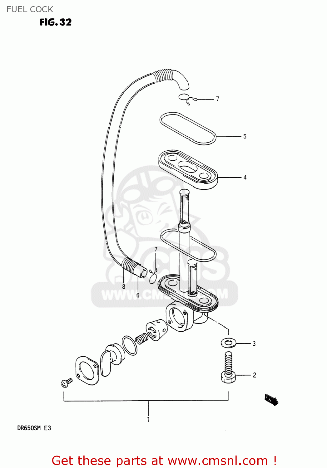 FUEL COCK DR650S 1991 (M) USA (E03)