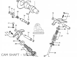 CAM SHAFT - VALVE - DR650S 1991 (M) USA (E03)