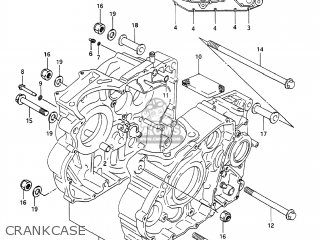 CRANKCASE - DR650S 1991 (M) USA (E03)