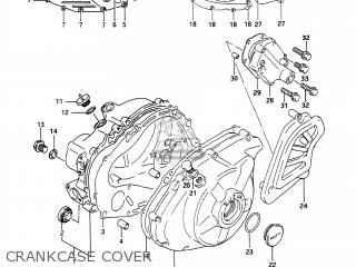 CRANKCASE COVER - DR650S 1991 (M) USA (E03)