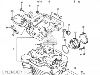 CYLINDER HEAD - DR650S 1991 (M) USA (E03)
