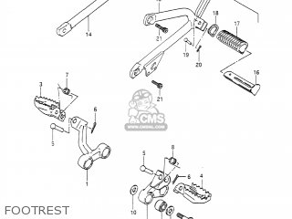FOOTREST - DR650S 1991 (M) USA (E03)