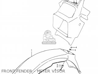 FRONT FENDER - METER VISOR - DR650S 1991 (M) USA (E03)
