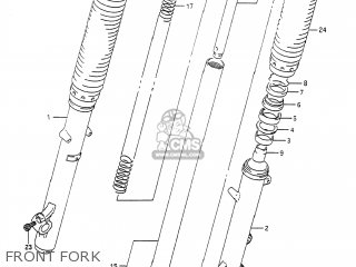 FRONT FORK - DR650S 1991 (M) USA (E03)