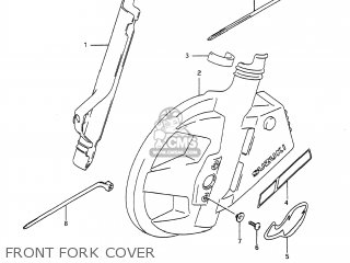 FRONT FORK COVER - DR650S 1991 (M) USA (E03)
