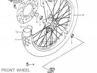 FRONT WHEEL - DR650S 1991 (M) USA (E03)