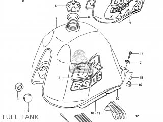 FUEL TANK - DR650S 1991 (M) USA (E03)