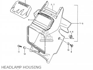 HEADLAMP HOUSING - DR650S 1991 (M) USA (E03)