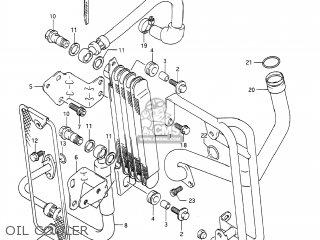 OIL COOLER - DR650S 1991 (M) USA (E03)