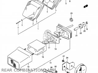 REAR COMBINATION LAMP - DR650S 1991 (M) USA (E03)