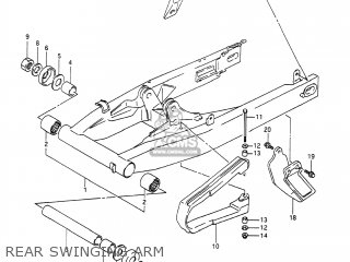 REAR SWINGING ARM - DR650S 1991 (M) USA (E03)