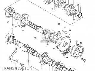 TRANSMISSION - DR650S 1991 (M) USA (E03)