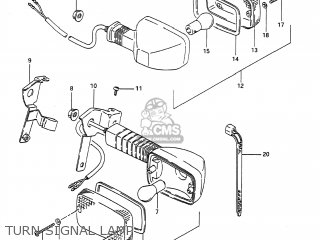 TURN SIGNAL LAMP - DR650S 1991 (M) USA (E03)
