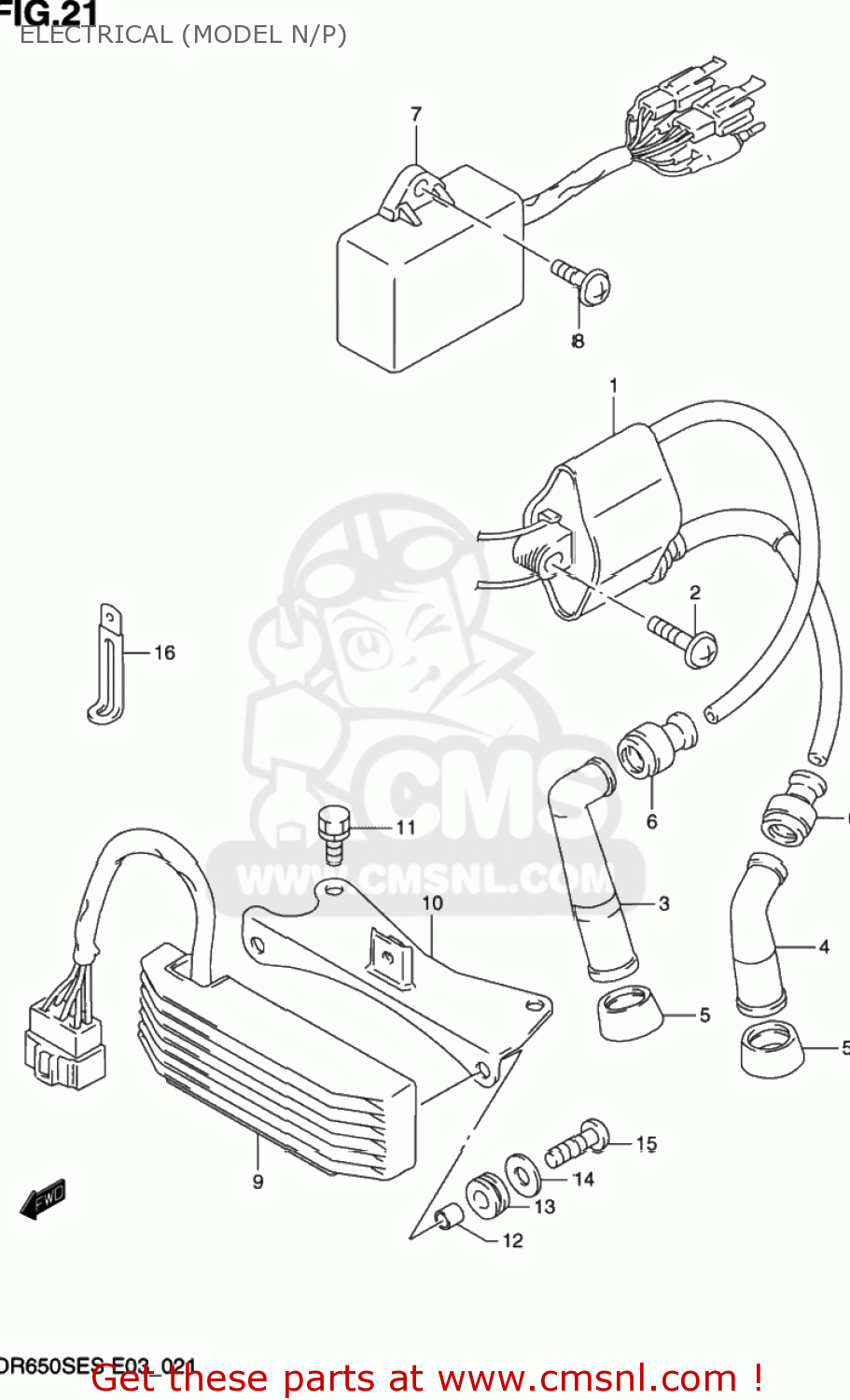 ELECTRICAL (MODEL N/P) DR650SE 1992 (N) USA (E03)