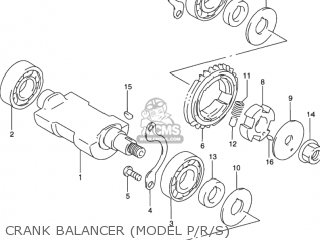 CRANK BALANCER (MODEL P/R/S) - DR650SE 1992 (N) USA (E03)