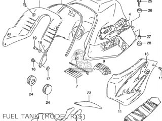 FUEL TANK (MODEL R/S) - DR650SE 1992 (N) USA (E03)