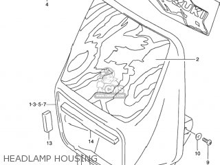 HEADLAMP HOUSING - DR650SE 1992 (N) USA (E03)