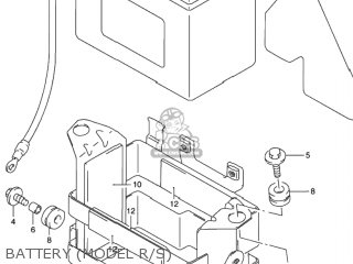 BATTERY (MODEL R/S) - DR650SE 1993 (P) USA (E03)