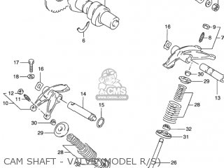 CAM SHAFT - VALVE (MODEL R/S) - DR650SE 1993 (P) USA (E03)