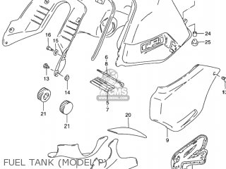 FUEL TANK (MODEL P) - DR650SE 1993 (P) USA (E03)